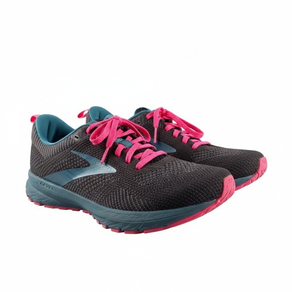 Brooks Revel 5 Women's Size 9.5 Running Training Shoes Black Pink 1203611B067